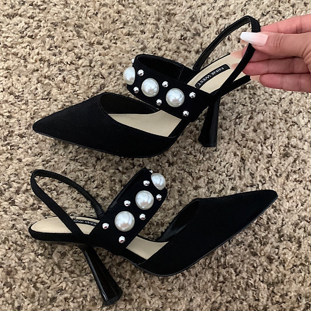 Nine West black heels